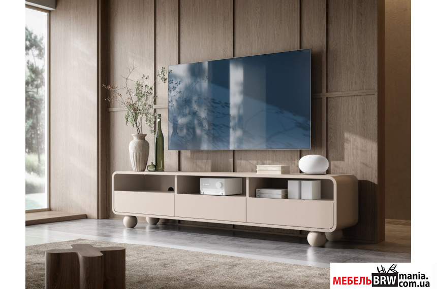 Тумба под ТВ Perfect Home Альбион / Albion RTV180 с 3 ящиками Кашемир