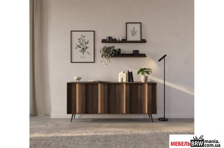 Комод с подсветкой Perfect Home Амаро / Amaro 4D/183 4-дверный уб дунин
