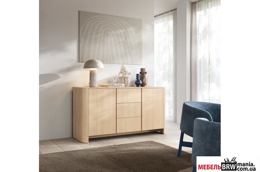 Комод Perfect Home Бари / Bari KSZ168 2-дверный с 3 ящиками Дуб виченца