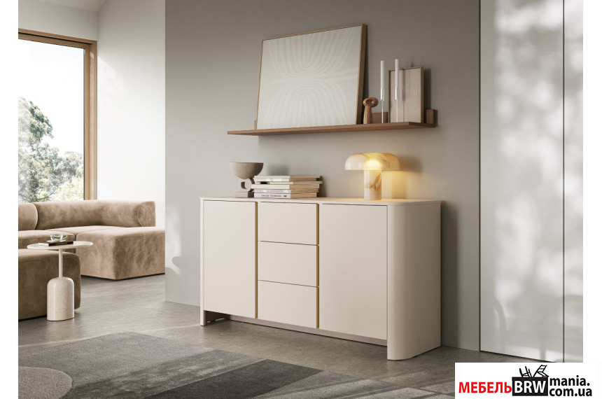Комод Perfect Home Бари / Bari KSZ168 2-дверный с 3 ящиками Кашемир