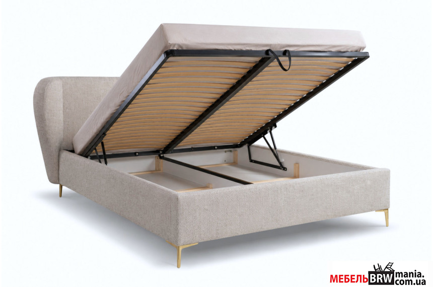 Ліжко (з підйомним механізмом) Аліано / Aliano 160x200 Perfect Home з м'яким ізголів'ям двоспальне