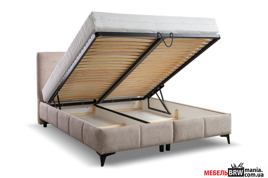 Ліжко (з підйомним механізмом) Атена / Atena 160x200 Perfect Home з м'яким ізголів'ям двоспальне