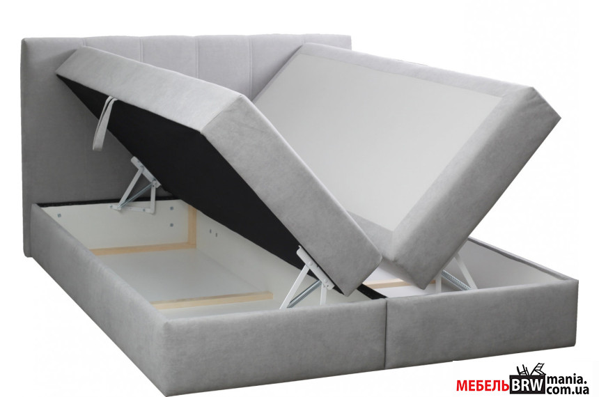 Ліжко (з подвійним підйомним механізмом та матрацом) Емма Покет / Emma Pocket 160x200 Perfect Home з м'яким ізголів'ям двоспальне