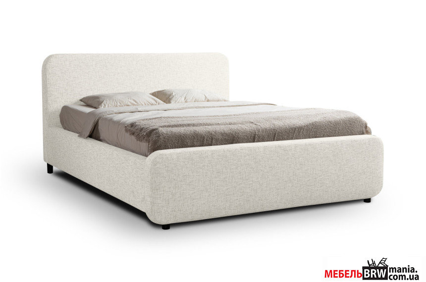 Ліжко (з основою під матрац) Хоган / Hogan 160x200 Perfect Home з м'яким ізголів'ям двоспальне