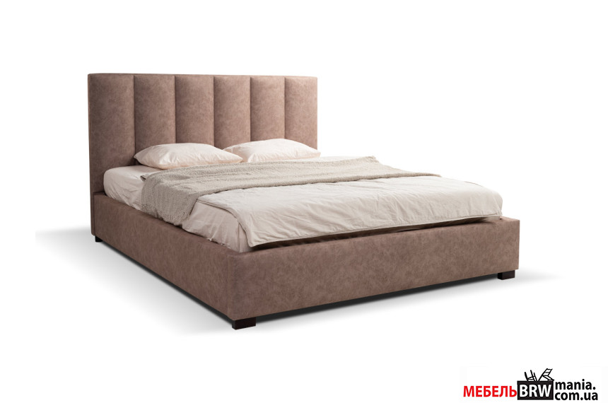 Ліжко (з основою під матрац) Хуго / Hugo 160x200 Perfect Home з м'яким ізголів'ям двоспальне