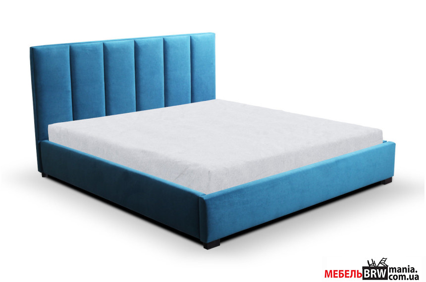 Ліжко (з основою під матрац) Хуго / Hugo 180x200 Perfect Home з м'яким ізголів'ям двоспальне
