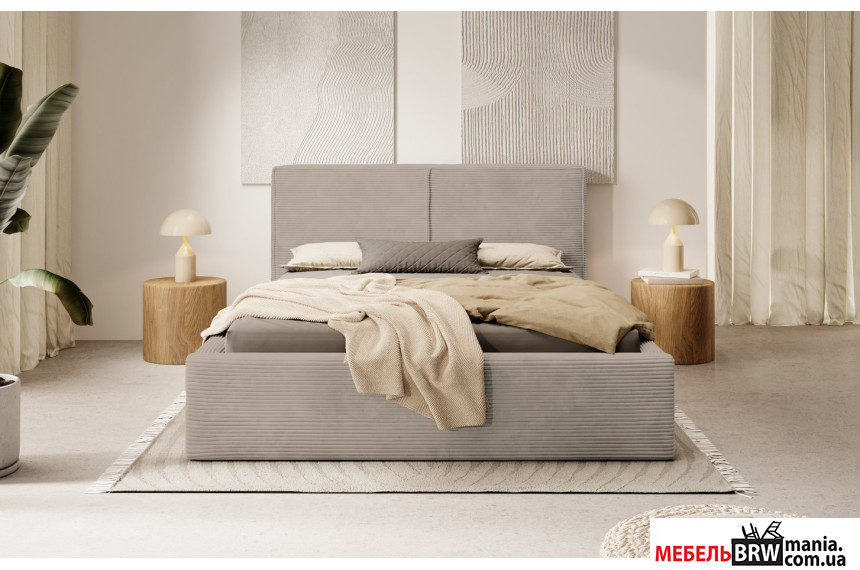 Ліжко (з основою під матрац) Інез / Inez 160x200 Perfect Home з м'яким ізголів'ям двоспальне