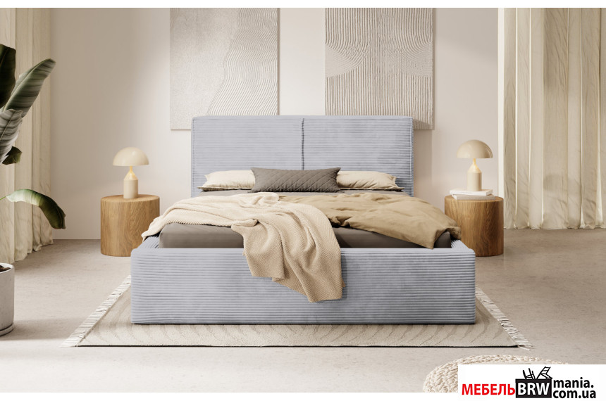 Ліжко (з основою під матрац) Інез / Inez 180x200 Perfect Home з м'яким ізголів'ям двоспальне