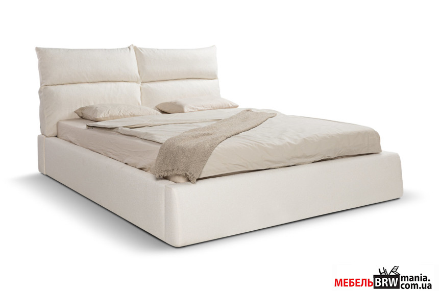 Ліжко (з основою під матрац) Малібу / Malibu 160x200 Perfect Home з м'яким ізголів'ям двоспальне