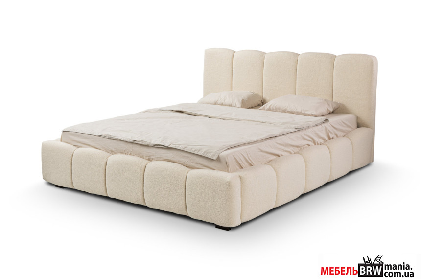 Ліжко (з основою під матрац) Нубія / Nubia 180x200 Perfect Home з м'яким ізголів'ям двоспальне