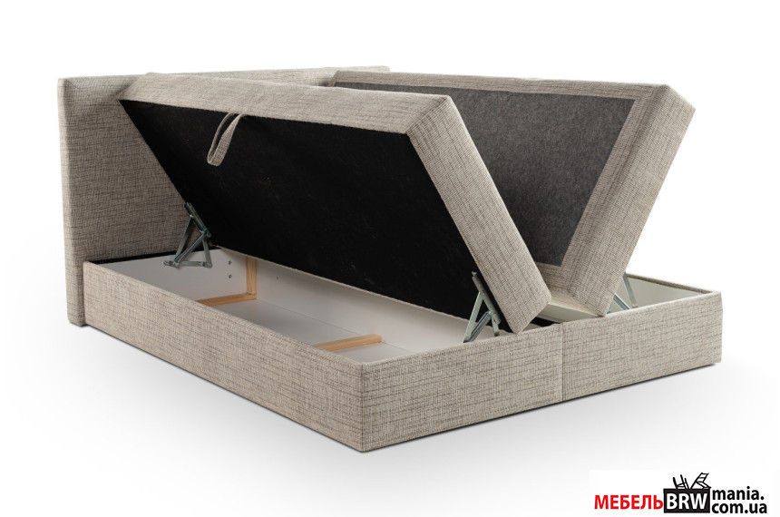 Ліжко (з подвійним підйомним механізмом та матрацом) Сара Покет / Sara Pocket 160x200 Perfect Home з м'яким ізголів'ям двоспальне