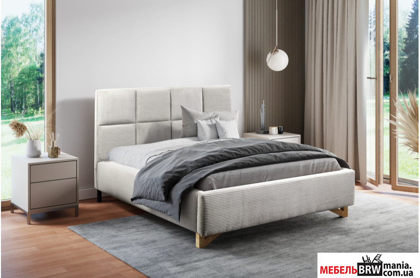 Ліжко (з основою під матрац) Софія / Sofia 160x200 Perfect Home з м'яким ізголів'ям двоспальне