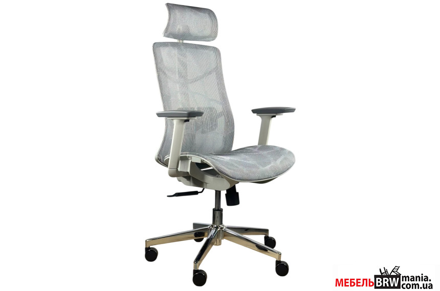Кресло офисное/компьютерное эргономичное премиум HQOC-24A-2-G Perfect Home Серый