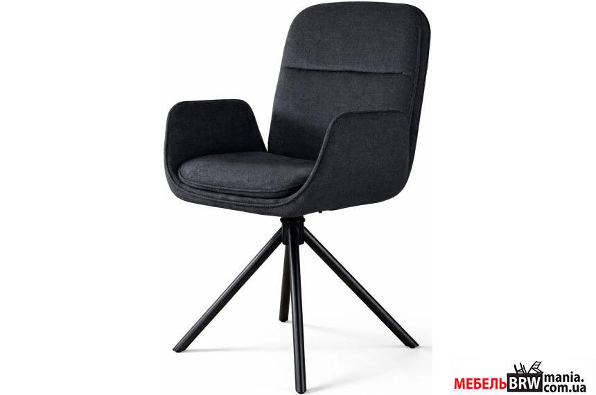 Стілець/крісло поворотне на 180 з автоповерненням INES Perfect Home Чорний Davis Aragon 99