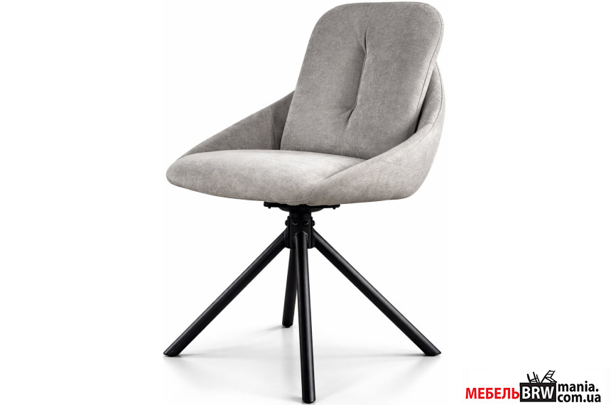 Стілець/крісло поворотне на 180 з автоповерненням ISLA Perfect Home Сірий Davis Wind 84
