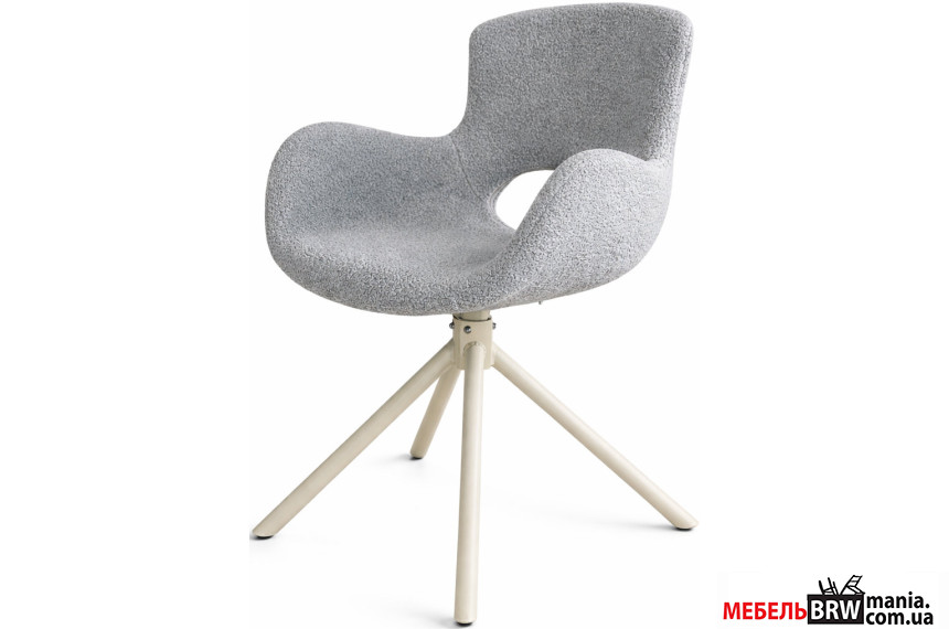 Стілець/крісло поворотне на 180 з автоповерненням MIYA Perfect Home Сірий Davis Quelle 83