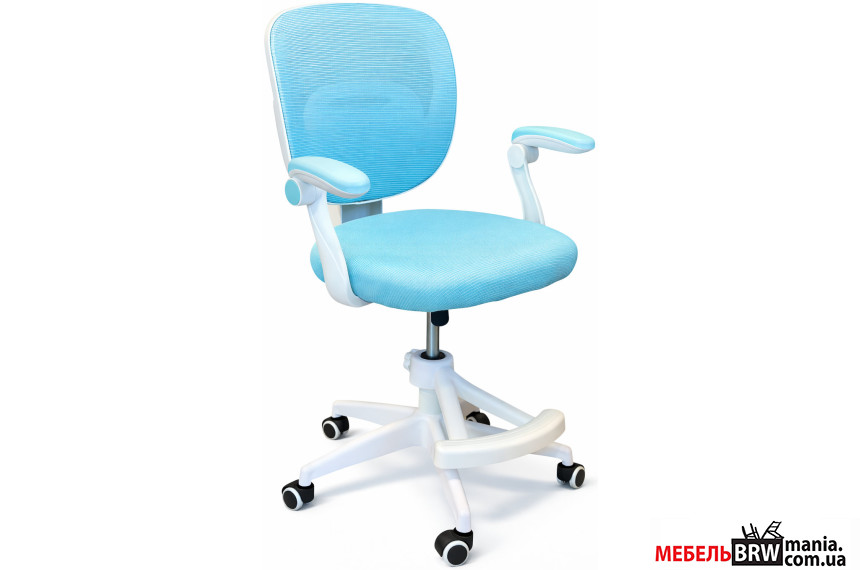 Кресло вращающееся детское с подставкой для ног PERFECT KIDS BLUE Perfect Home Голубой