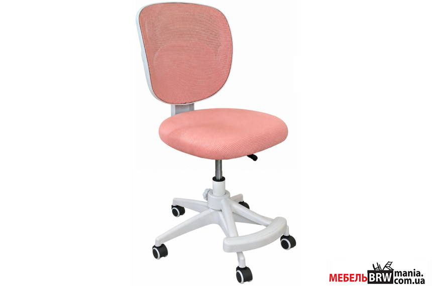 Крісло обертове дитяче з підставкою для ніг PERFECT KIDS PINK M Perfect Home Рожевий