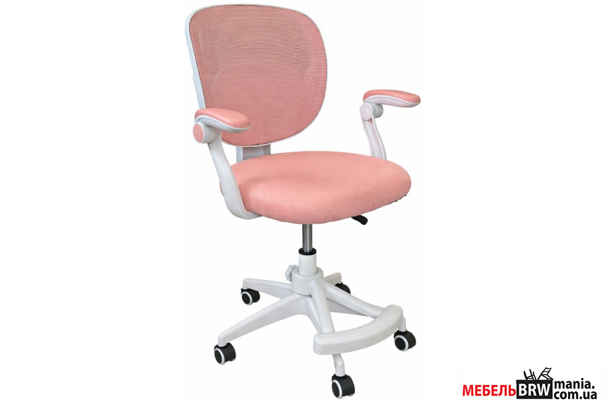 Кресло вращающееся детское с подставкой для ног PERFECT KIDS PINK Perfect Home Розовый