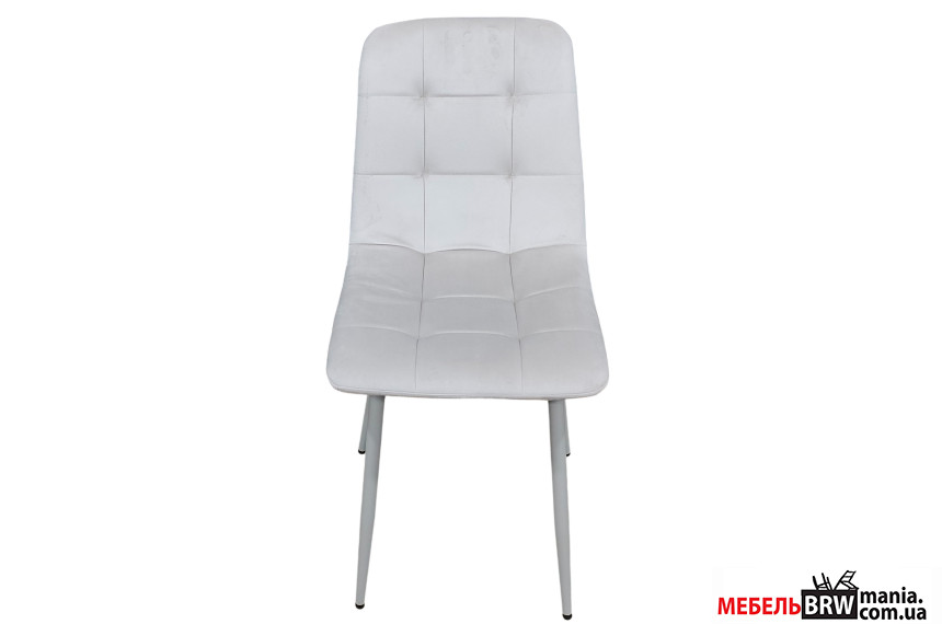 Стул/кресло в гостиную PM-003 Perfect Home Беж с белыми ножками Польша Sic Velluto 2 Beige