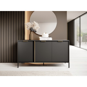 Комод Perfect Home Ларс / Lars 3D/153 3-дверный Антрацит