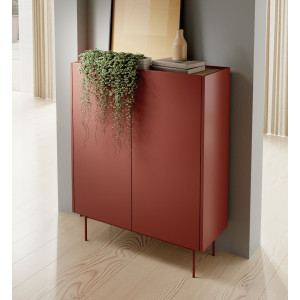 Комод высокий Perfect Home Колор / Color KD97 2-дверный Керамик ред