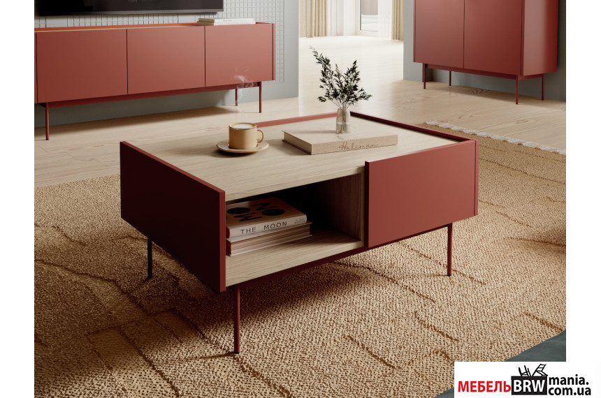 Стол журнальный Perfect Home Колор / Color L97 Керамик ред