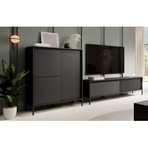 Стенка в гостиную Perfect Home Сенсо / Senso B Чер...