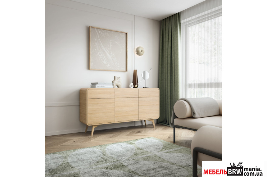 Комод Perfect Home Хелион / Helion KSZ160 3-дверный с 3 ящиками Дуб виченца