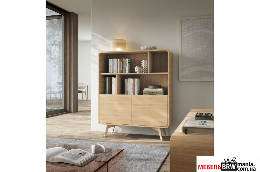 Стеллаж Perfect Home Хелион / Helion RG108 2-дверный Дуб виченца