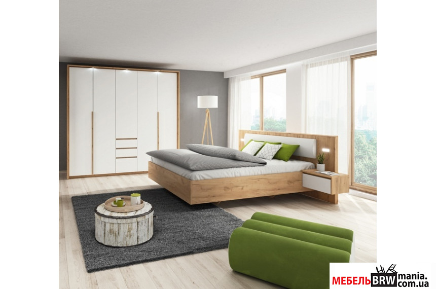 Набор мебели в спальню Xelo Дуб крафт золотой/белый