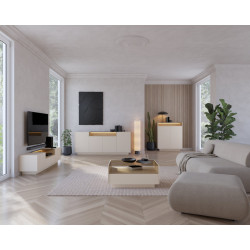 Модульная гостиная Hiro Беж/дуб кремона Perfect Home