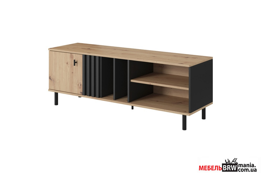 Тумба под ТВ Perfect Home Мадис / Madis 1D/138 1-дверная Дуб артизан/антрацит