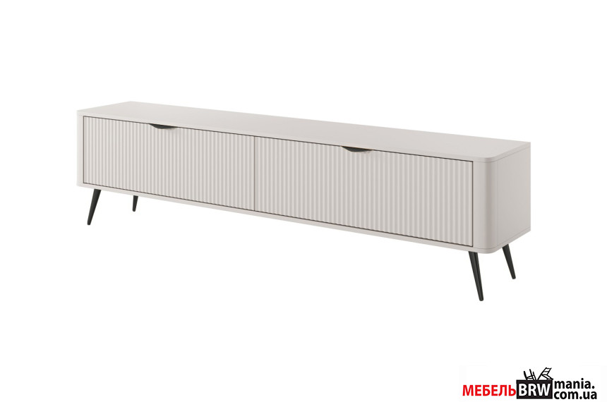 Тумба под ТВ Perfect Home Ланте / Lante 2D/200 2-дверная с черными ножками Беж