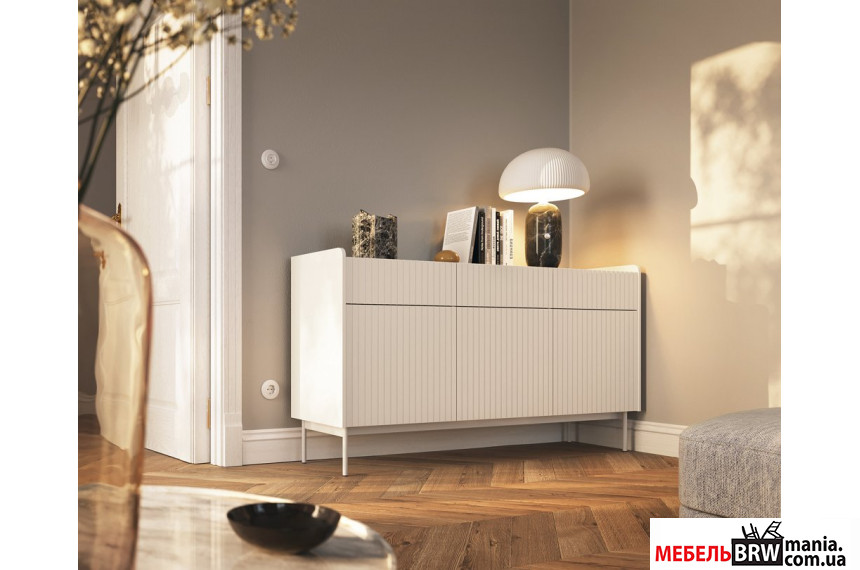 Комод Perfect Home Левел / Level 3D3S/153 3-дверний з 3 шухлядами Беж/дуб сканді