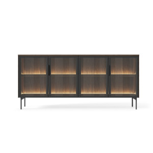 Комод с подсветкой Perfect Home Луми / Lumi 4D/181 4-дверный Дуб дунин