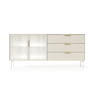 Комод с подсветкой Perfect Home Луми / Lumi 2D3S/181 2-дверный с 3 ящиками Кашемир