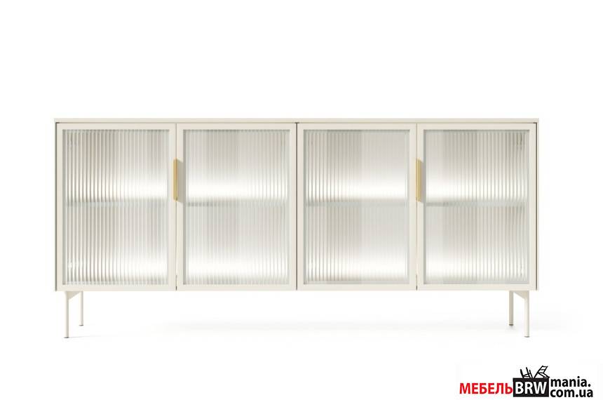 Комод с подсветкой Perfect Home Луми / Lumi 4D/181 4-дверный Кашемир