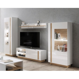 Стенка в гостиную Perfect Home Арко / Arco Белый г...