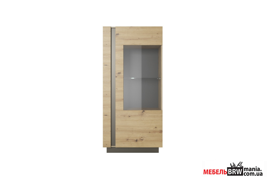 Вітрина низька Perfect Home Арко / Arco 1D1W/72 1-дверна Дуб артизан/графіт