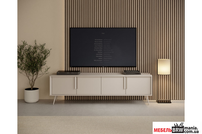 Тумба под ТВ Perfect Home Мавера / Mavera 4D/186 4-дверная Кашемир