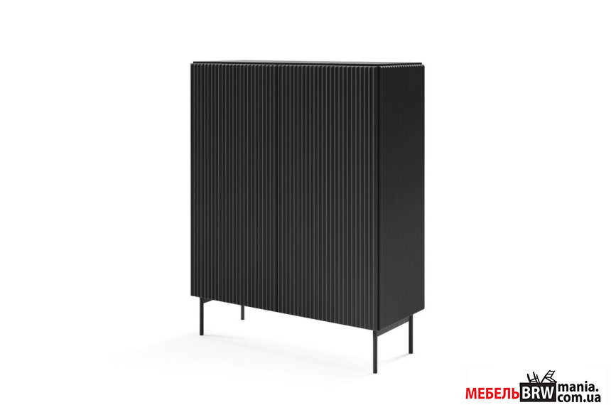 Комод високий Perfect Home Муті / Muti 2D/98 2-дверний Чорний