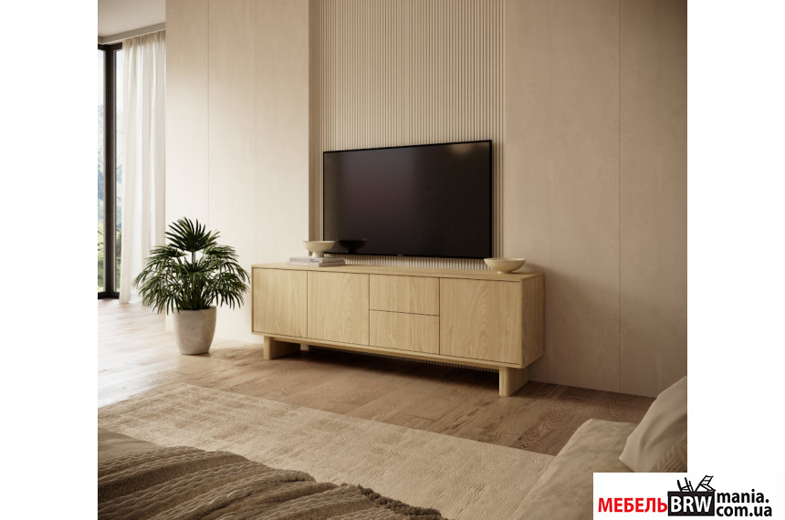 Тумба под ТВ Perfect Home Набу / Nabu 3D2S/183 3-дверная с 2 ящиками Дуб олейный