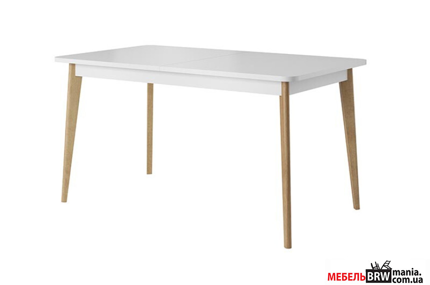 Стол раскладной Perfect Home Норди / Nordi PST140 Белый/белый глянец