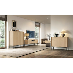 Модульная гостиная Nova Дуб виченца Perfect Home