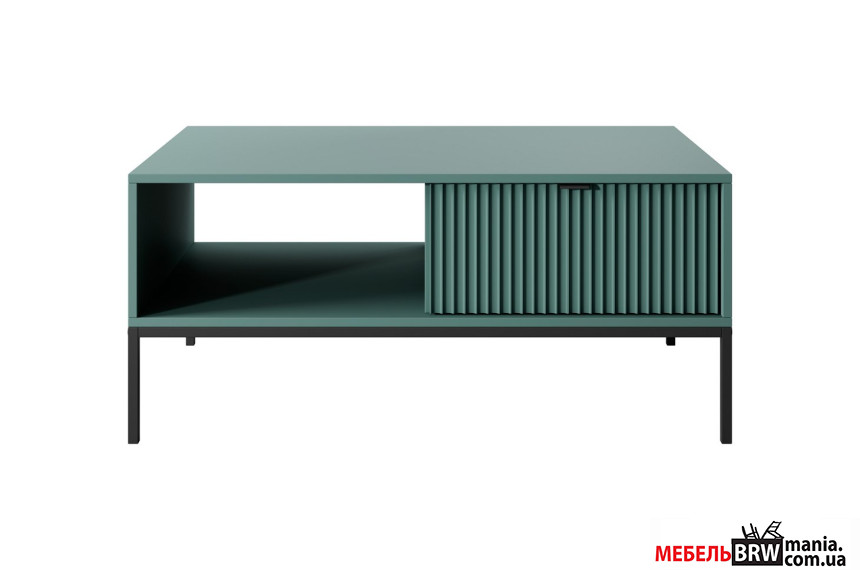 Стол журнальный Perfect Home Нова / Nova L104 с 2 ящиками и черными ножками Лабрадор