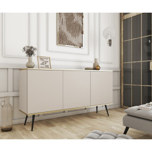 Комод Perfect Home Оро / Oro K160 3-дверний з чорн...