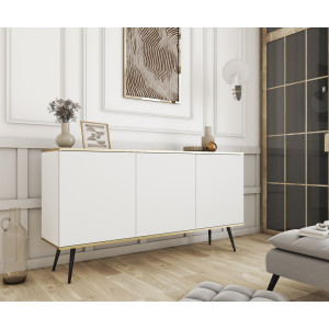 Комод Perfect Home Оро / Oro K160 3-дверний з чорн...