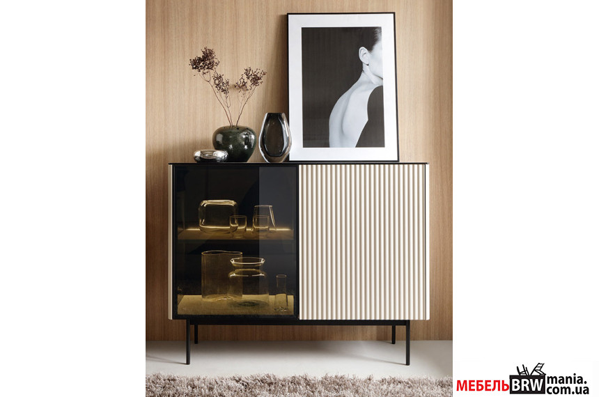 Комод с подсветкой Perfect Home Орта / Orta K107 2-дверный Кашемир