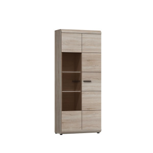 Витрина высокая Link 2D1W/80 2-дверная Дуб сонома...